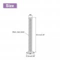 Uxcell M6x60mm Flat Round Head Phillips Screws 10pcs 304 Stainless Steel Drive Machine Full Thread Bright Finish Furniture