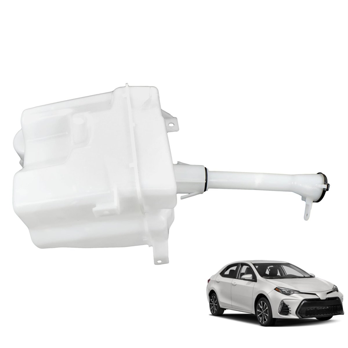Windshield Washer Fluid Reservoir Tank With Pump Motor And Hoses For Corolla 2014 2019 Replacement 85315-02520