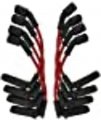 Moroso 52534 Ultra Series Sleeved Red Spark Plug Wires Gm Ls 11 Length 90 Degree Ends 