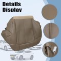 Driver Passenger Side Bottom Top Lean Back Armrests Leather Seat Covers Med Tan For Chevy Silverado 1500 2500 1999 2000 2001