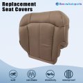 Driver Passenger Side Bottom Top Lean Back Armrests Leather Seat Covers Med Tan For Chevy Silverado 1500 2500 1999 2000 2001