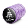 Keep Calm Disinfect And Be Happy Tire Rim Wheel Aluminum Valve Stem Caps