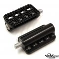 Httmt Mt216-127 X2-1 Pair Black Cnc Dominator Shifter Peg Compatible With H-d Dyna Touring Street Bob Fxdb Softail Slim