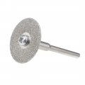 Uxcell 10 Pcs 22mm Diamond Cutting Wheels Cut Off Wheel With 2 Mandrels For Rotary Tool