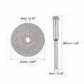Uxcell 10 Pcs 22mm Diamond Cutting Wheels Cut Off Wheel With 2 Mandrels For Rotary Tool