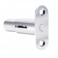 Uxcell Drawer Desk Wardrobe Cabinet Push Plunger Lock 3 4 Cylinder Diameter 1-1 2 Length Zinc Alloy Chrome Finish Keyed Alike