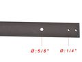 Tms 6 Ft Dark Coffee Steel Barn Wooden Door Sliding Flat Rail Hardware Spare 