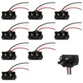 10 Pcs 3 Pin Right Angle Pigtail With Pl-10 For Sealed Trailer Stop Turn And Tail Lights 