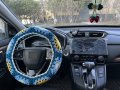 Ydmzzb Handmade Crochet Sun And Moon Car Steering Wheel Covers Universal 14-15 Inch For Women Men Wheel 2belt 2car Coasters
