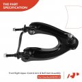 A-premium Front Right Upper Control Arm With Ball Joint Bushing Compatible Honda Civic Crx 1988 1989 1990 1991