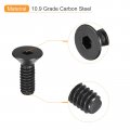 Uxcell 8-32x1 2 Flat Head Socket Cap Screws 10 9 Grade Carbon Steel Hex Countersunk Screw Bolts Machine Fasteners Fully
