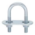 Round U-bolts 6 Set 20mm Inner Width 50mm Length M6 Zinc-plated Carbon Steel U Clamp Bolt With Nuts And Plates For Boat Trailer 