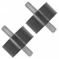 Caltric Set Of 2 Rear Engine Mount Rubber Isolators Compatible With Polaris Ranger Xp 700 2005-2007