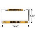 University Of Missouri School Logo Full Size Standard License Plate Metal Frame