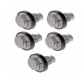 Engine Oil Drain Plugs For Chrysler 300m Lhs 1999 5 Piece Steel Set Silver M14 1 50 Thread Replacement 11128 Ez40a 