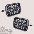 True Mods 7x6 5x7 Led Headlights H6054 H5054 Black Low High Sealed Beam For Jeep Wrangler Yj Cherokee Xj Pickup Truck Van Chevy 