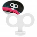 Cogeek 3d Car Wind Up Key Cute Clockwork For Back Of Roof Decoration White 