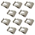 Windshield Wiper Linkage Repair Clip Kit 10pcs Motor Rods Arms Bushing For Chevy Universal Silver 