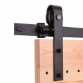 Ccjh 5 5ft J Shape Sliding Barn Door Hardware Kit Vintage Closet Track System For Single Wooden 