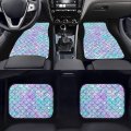 Horeset Mermaid Design Front Seat Covers For Car Steering Wheel Armrest Cover Safety Belt And Floor Mats Full Set Automotive