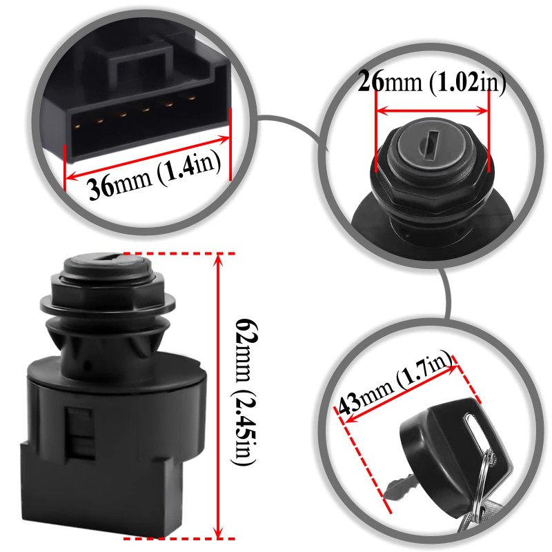 Ignition Key Switch For Polaris Sportsman 850 Sp Touring Efi X2 570 Eps 2015-2016