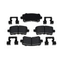 Rear Ceramic Disc Brake Pad Set For Buick Lacrosse 2011 2012 2013 2014 2015 2016 With Shims Bonded Attachment 