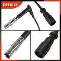 A-premium Ignition Spark Plug Wires Set Of 4 Compatible With Mercedes-benz C220 1994 1995 1996 L4 2 2l