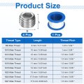4pcs M8x1x8 304 Stainless Steel Pipe Plug Fitting Male Thread Internal Hex Socket Cap Countersunk For Sealing Port Pneumatic