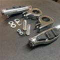 Rider 1 4 Stiletto 4475 Foot Peg P-clamps For Honda Shadow Ace Magna Valkyrie Chrome Body Black Rubber New Aftermarket Products