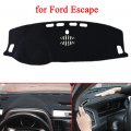 Kaitian 1pcs Non-slip Dash Coverboard Sun Visor Mat Dash Carpet For Ford Escape 2020 2021 2022 2023 Black