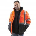 Jorestech Safety Bomber Jacket Waterproof Reflective High Visibility Orange Ansi Class 3 Level 2 Type R Jk-01 L 