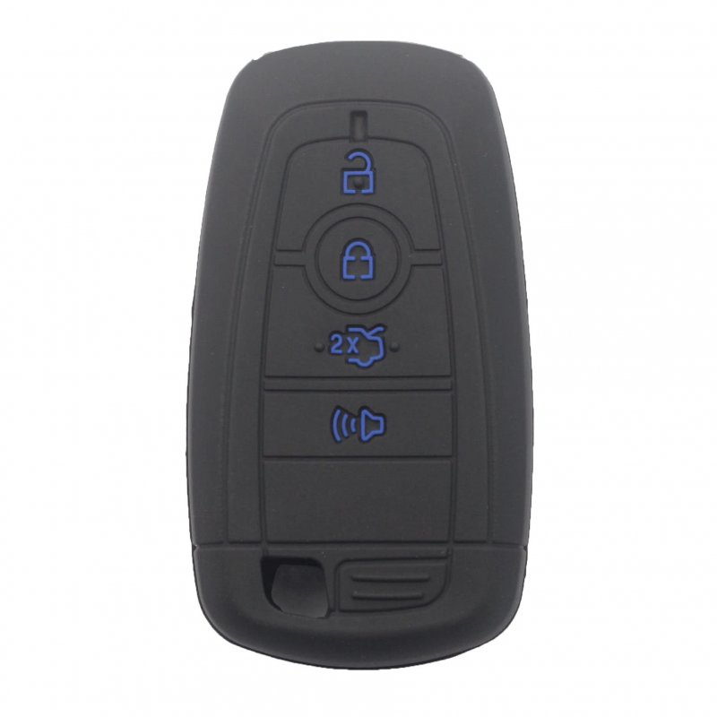 2 Pack Rubber Silicone 4 Button Smart Key Fob Cover Case For Ford Edge Bronco Ranger Escape Fusion Mustang Expedition Explorer
