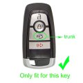 2 Pack Rubber Silicone 4 Button Smart Key Fob Cover Case For Ford Edge Bronco Ranger Escape Fusion Mustang Expedition Explorer