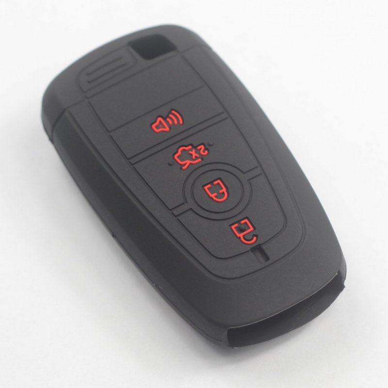 2 Pack Rubber Silicone 4 Button Smart Key Fob Cover Case For Ford Edge Bronco Ranger Escape Fusion Mustang Expedition Explorer