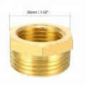 Uxcell Brass Threaded Pipe Fitting G3 4 Male X G1 2 Female Hex Bushing Adapter