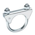 Muffler U-bolt Clamps For 42mm 1-5 8 Diameter Exhaust Tail Pipe 2pcs U Clamp Saddle Type 