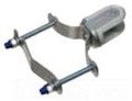 Arlington 610 Steel Adjustable Porcelain Wire Holder With Clamp 1-1 4 3 Inch 