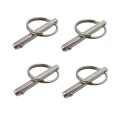 6 3mm Diameter Quick Release Pin 316 Stainless Steel For Bimini Top Boat Deck Hinge-4 Pack
