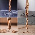 Uxcell 20pcs 1mm Twist Drill W Titanium Coated High Speed Steel Bit Hss-co M35 Cobalt For Copper Aluminum Alloy