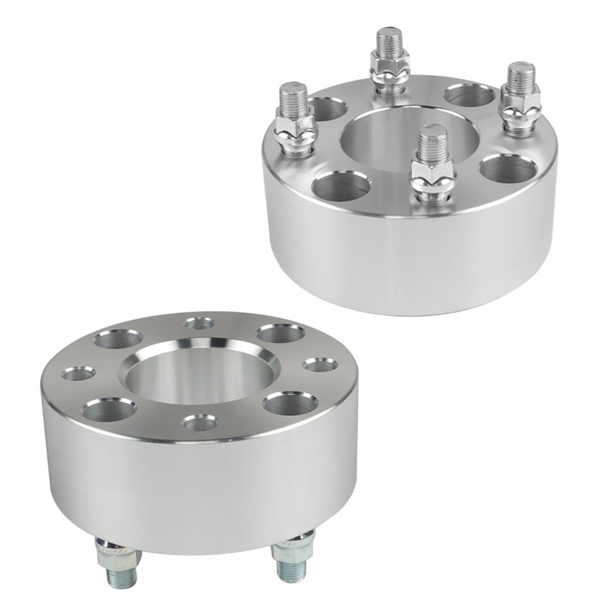 Wheel Spacers 2 Inch 4x101 6mm Mm Bore 1 2x20 Studs Replacement For Golf Carts Silvery 2 Pcs