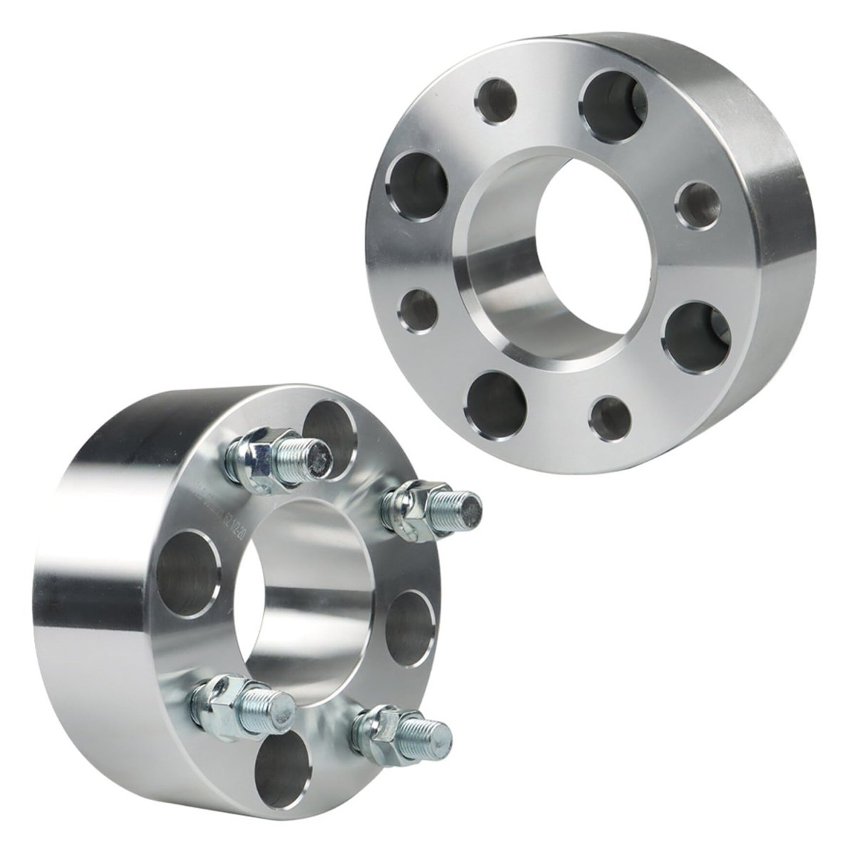 Wheel Spacers 2 Inch 4x101 6mm Mm Bore 1 2x20 Studs Replacement For Golf Carts Silvery 2 Pcs