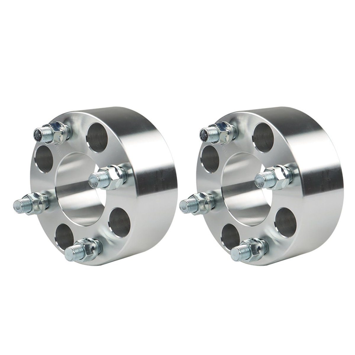 Wheel Spacers 2 Inch 4x101 6mm Mm Bore 1 2x20 Studs Replacement For Golf Carts Silvery 2 Pcs