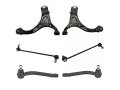 Front Control Arm Ball Joint Tie Rod And Sway Bar Link Kit 6 Piece For 2011 2013 Kia Sorento Lower Black W0111-x933333 