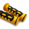 Httmt Xh4076- Comfort Yellow Gel Hand Grips 25mm 1 Compatible With Sportsbike Motorcycle Atv Ktv Cb