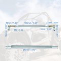 X Autohaux 2pcs M8 240mm Steering Tie Rod Ball Joint For 50cc 70cc 90cc 110cc 125cc 150cc 200cc 250cc Atv Four Wheeler Quad