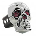 Light-up Red Eye Skull Trailer Hitch Receiver Cover Brake Tail Fits 2 Or 1-1 4 Hitches W 4-pole Plug