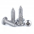 5-20pcs Gb8 M3 5 M4 2 M5 M6 304 Stainless Steel Cross Recessed Round Head Self-tapping Screws Pan Wood Yydfpiia Size 5 X 50 