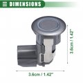 Motoforti 2 Pcs Car Bumper Reverse Parking Assist Sensor For Infiniti Ex35 2008-2012 Plastic No 25994cm10d Titanium Tone