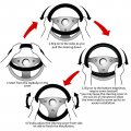 Delerain Skull Blue Butterfly Steering Wheel Covers Anti Slip Elasticity Car Accessories Protector Universal 15 Inch For Women