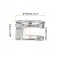 Uxcell Cam Lock Nut For Furniture 80pcs 14 6x9 5mm Joint Connector Locking Nuts Connecting Fittings